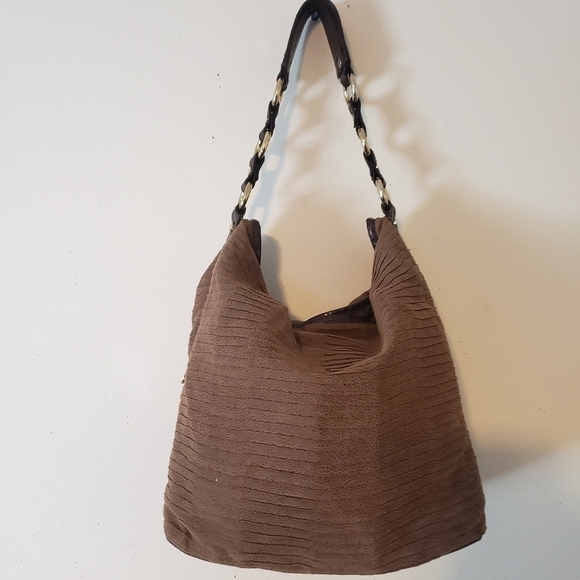 Dana Buchman Signature Hobo Suede Style Purse - Picture 4 of 16